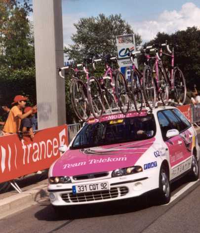 The Deutsche Telekom support car
